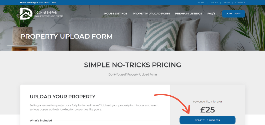 Starting the how to sell a property process